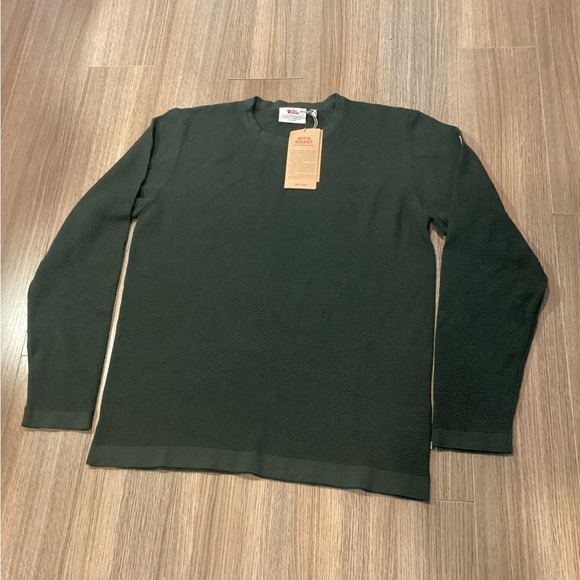 Fjallraven Dark Green Men's Cardigan Sweater size L NWT - Picture 1 of 5
